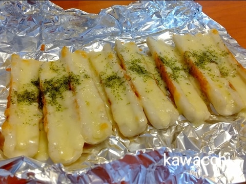 トースターで簡単♡チーズちくわ♡